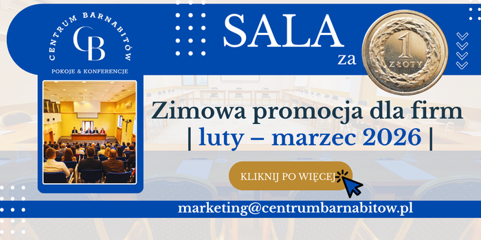 niebiesko-biała karta ze zdjęciem osób siedzących w pokoju